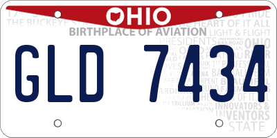 OH license plate GLD7434