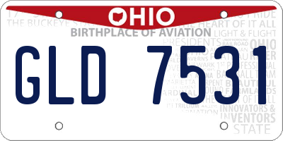 OH license plate GLD7531
