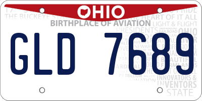 OH license plate GLD7689