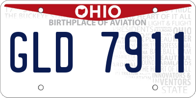 OH license plate GLD7911