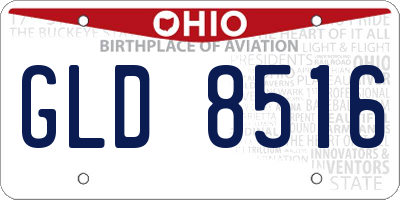 OH license plate GLD8516