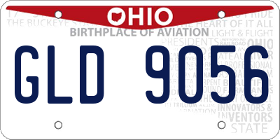 OH license plate GLD9056
