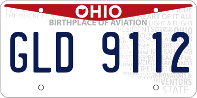 OH license plate GLD9112
