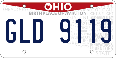 OH license plate GLD9119
