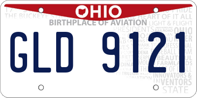 OH license plate GLD9121