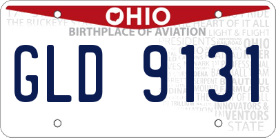 OH license plate GLD9131