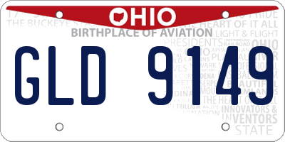 OH license plate GLD9149
