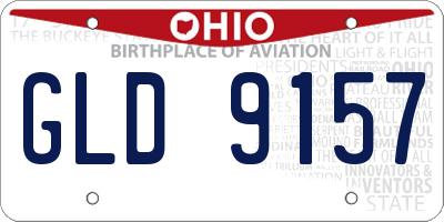 OH license plate GLD9157