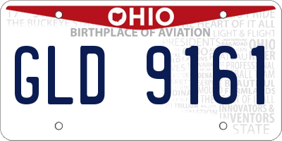 OH license plate GLD9161