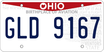 OH license plate GLD9167