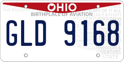 OH license plate GLD9168
