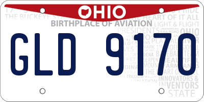 OH license plate GLD9170