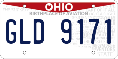 OH license plate GLD9171