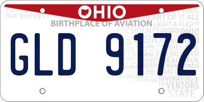 OH license plate GLD9172