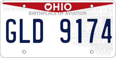 OH license plate GLD9174
