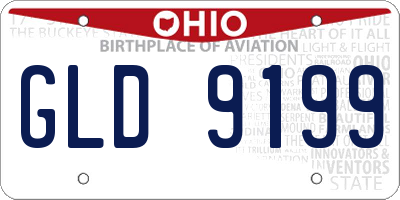 OH license plate GLD9199