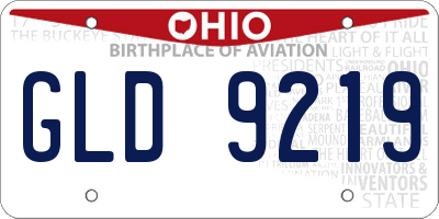 OH license plate GLD9219