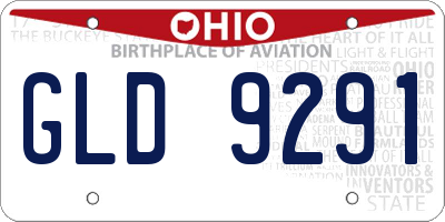 OH license plate GLD9291