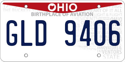 OH license plate GLD9406