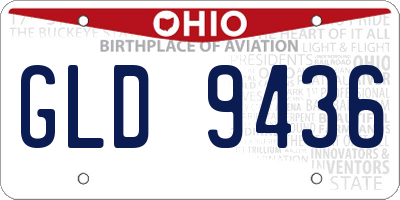 OH license plate GLD9436
