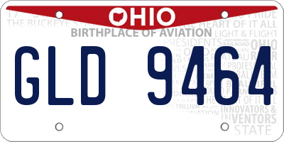 OH license plate GLD9464