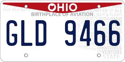 OH license plate GLD9466