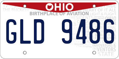 OH license plate GLD9486