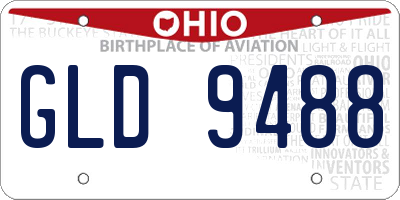 OH license plate GLD9488
