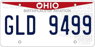 OH license plate GLD9499