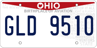 OH license plate GLD9510