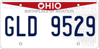 OH license plate GLD9529