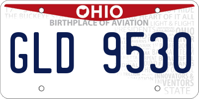 OH license plate GLD9530