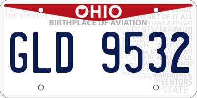 OH license plate GLD9532