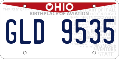 OH license plate GLD9535
