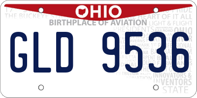 OH license plate GLD9536