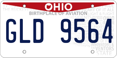 OH license plate GLD9564