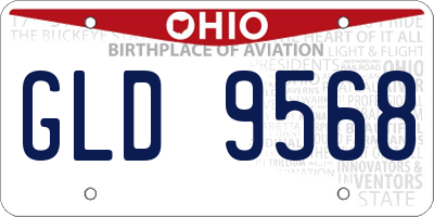 OH license plate GLD9568