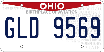 OH license plate GLD9569