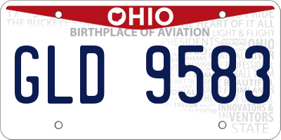 OH license plate GLD9583