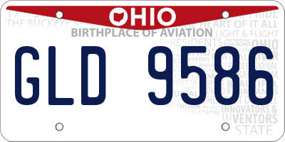OH license plate GLD9586