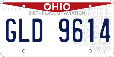 OH license plate GLD9614