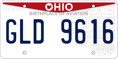 OH license plate GLD9616