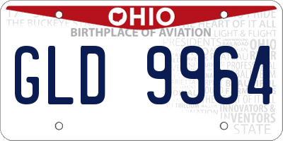 OH license plate GLD9964