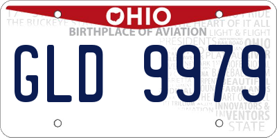 OH license plate GLD9979