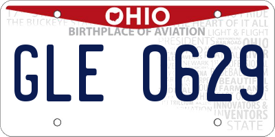 OH license plate GLE0629
