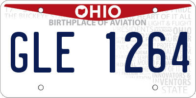 OH license plate GLE1264
