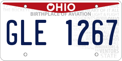 OH license plate GLE1267