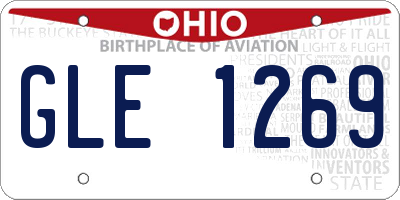 OH license plate GLE1269