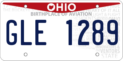 OH license plate GLE1289