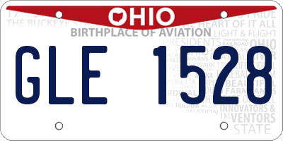 OH license plate GLE1528